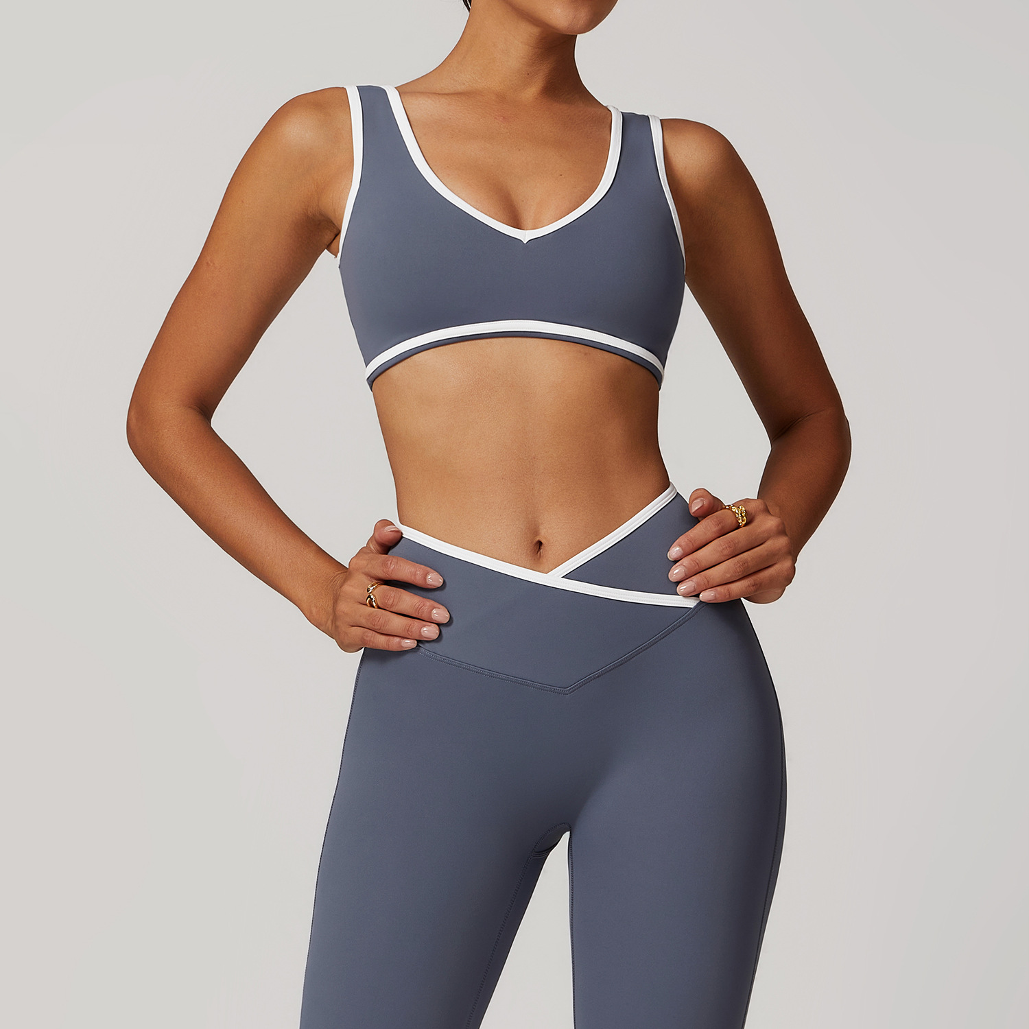 Yoga Và Fitness - Top Deportivo con Cuello en V