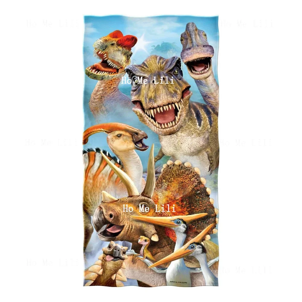 Yoga Fitness Com - La toalla de secado rápido Dinosaur
