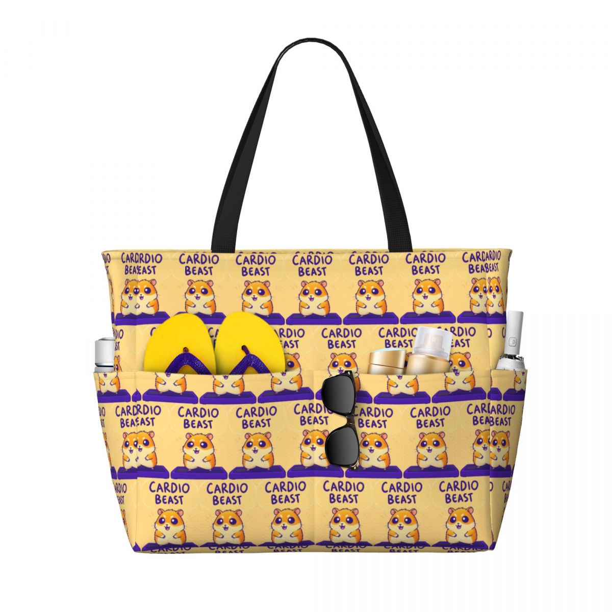 Yoga Fitness Tote - Bolsa de playa con estampado de