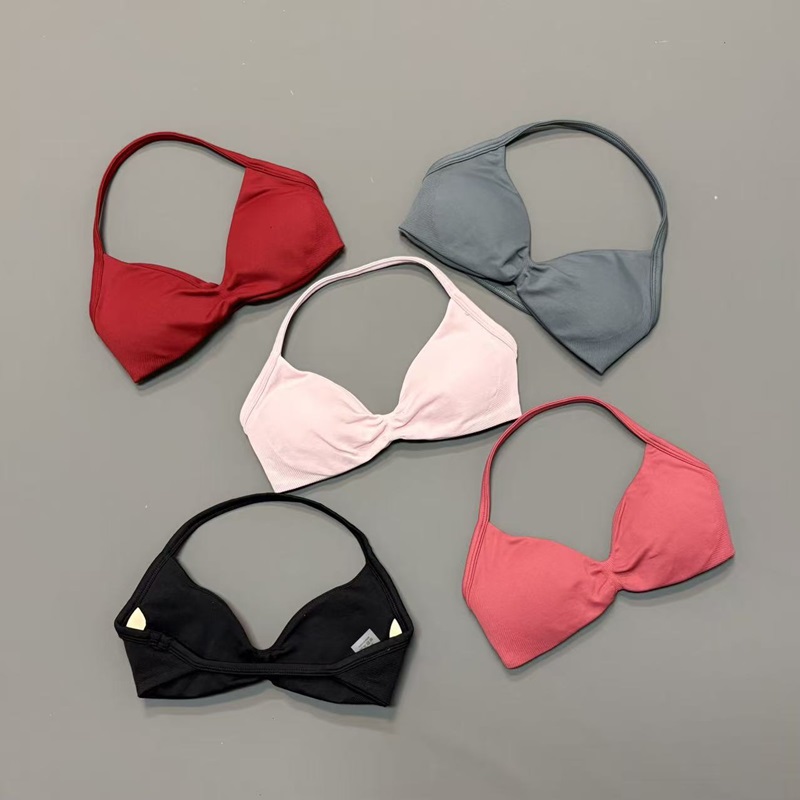 Yoga Fitness Com - Sujetador deportivo halter para mujer con