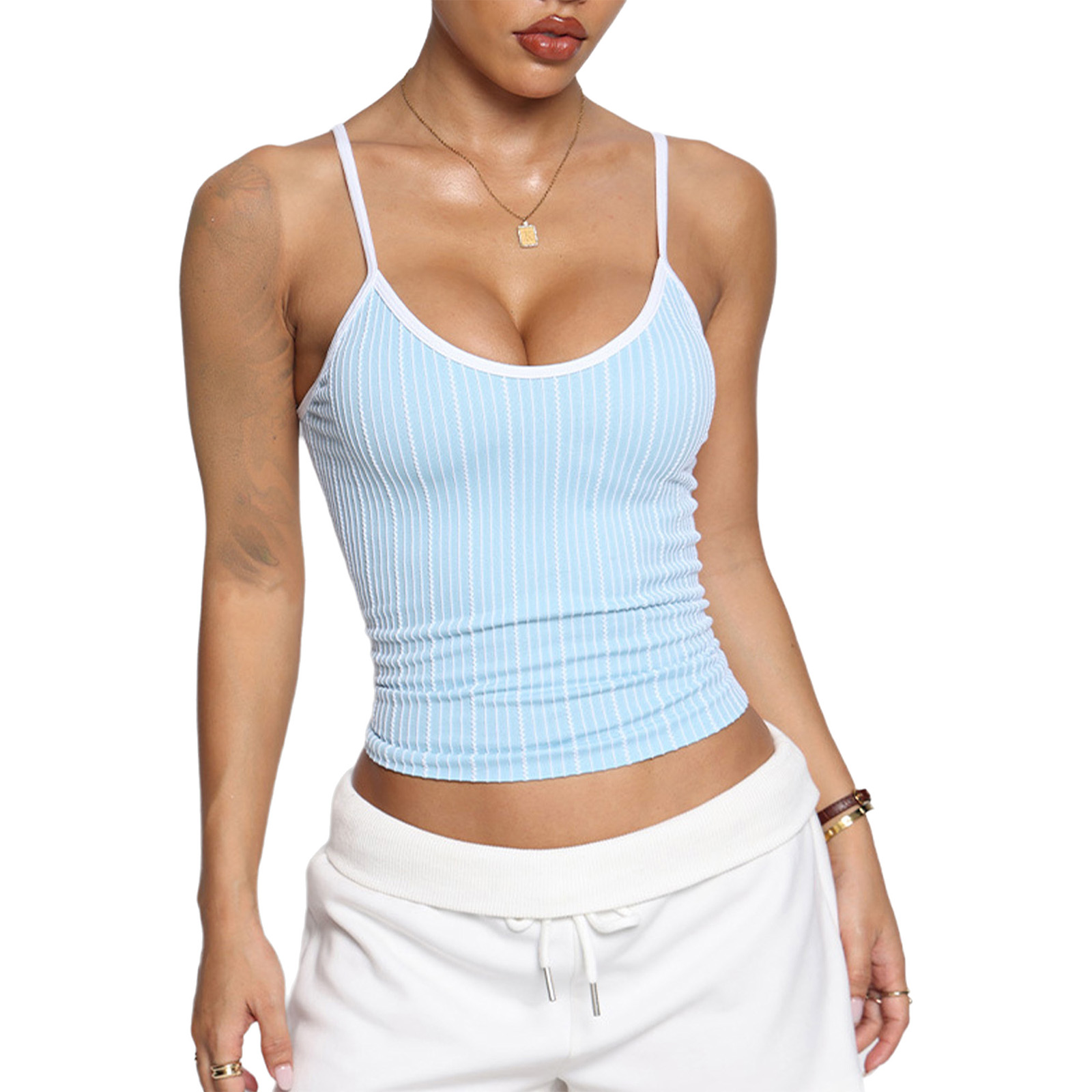 Yoga Daily Fitness - Camisola deportiva sin mangas con tirantes