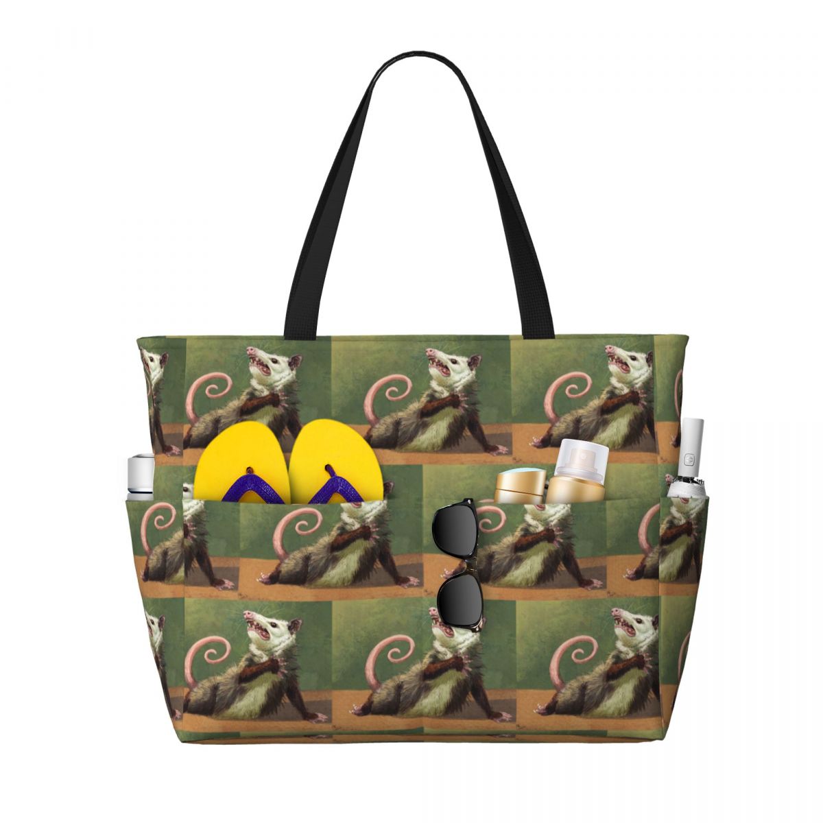 Yoga Fitness Tote - Amateur Opossum actriz playa bolso de