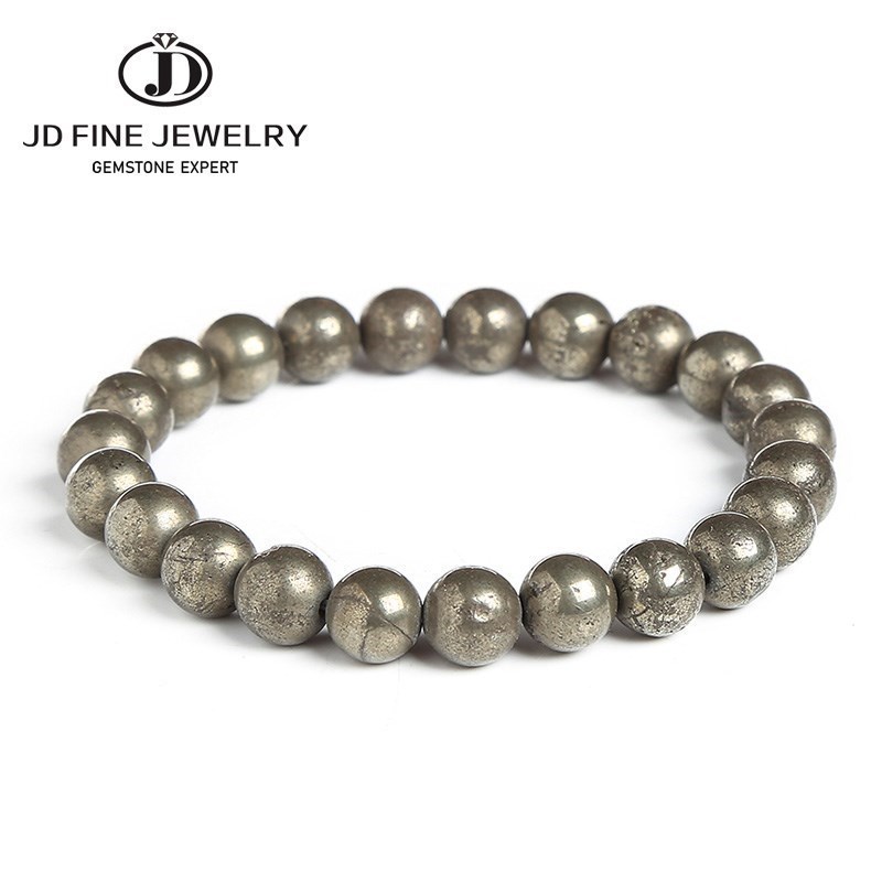 Yoga Fitness Tracker - Pulseras de Pirita Natural JD para