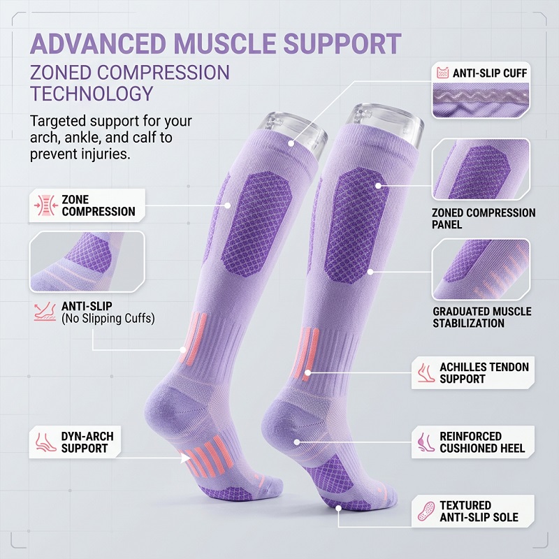 1/6 Pares de Calcetines Largos - Yoga Fitness Usa reseña y precio