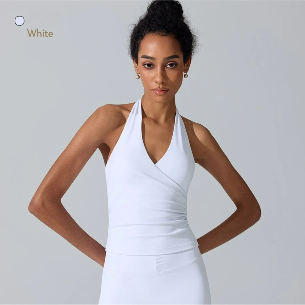Top Deportivo con Cuello en V  - Yoga Và Fitness reseña y precio