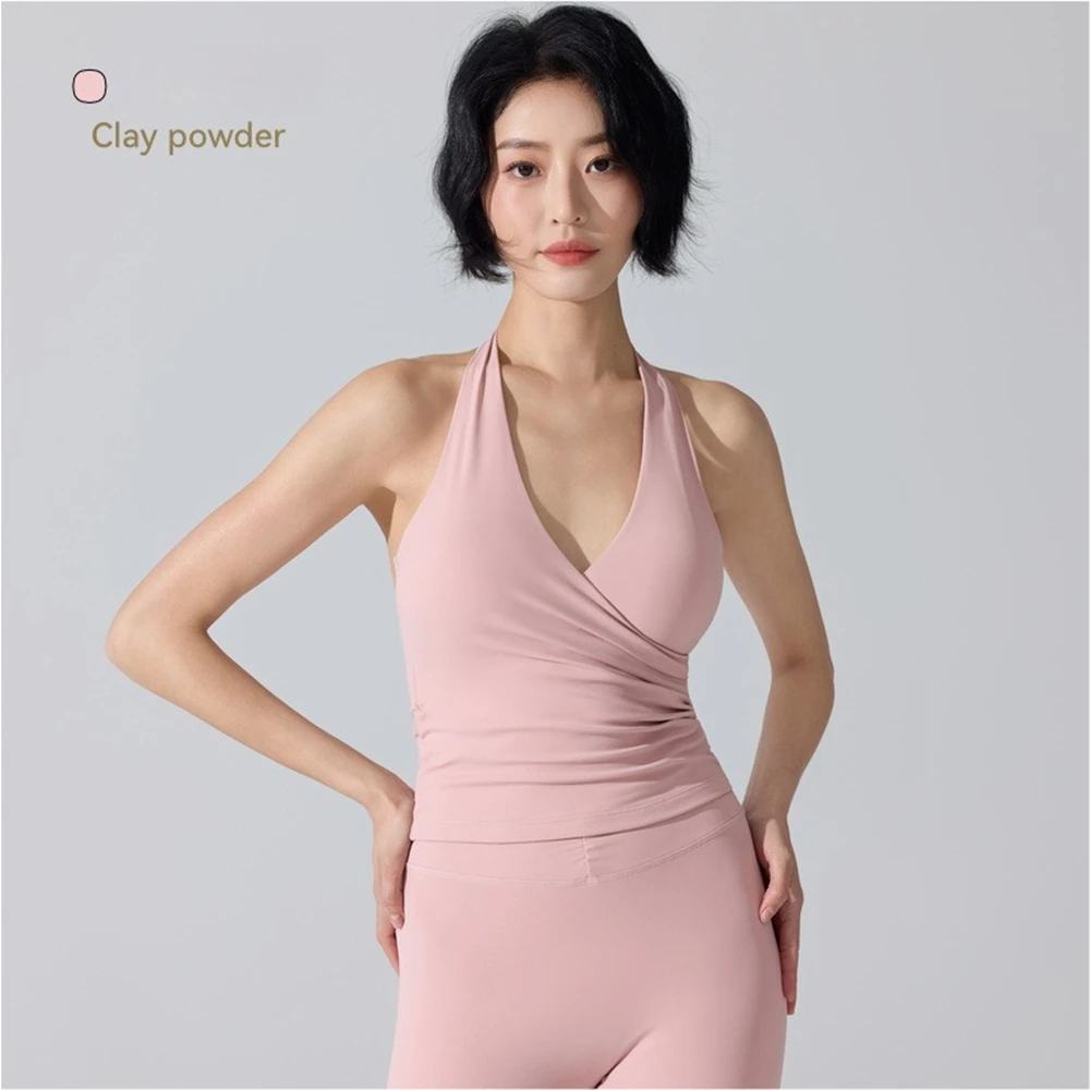 Top Deportivo con Cuello en V  - Yoga Và Fitness reseña y precio