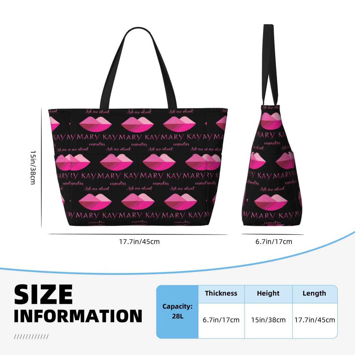 Bolsa de Playa Mary Kay Cosmet - Yoga Fitness Tote reseña y precio