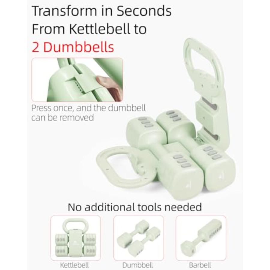 Set de mancuernas para gimnasi - Kettlebell reseña y precio