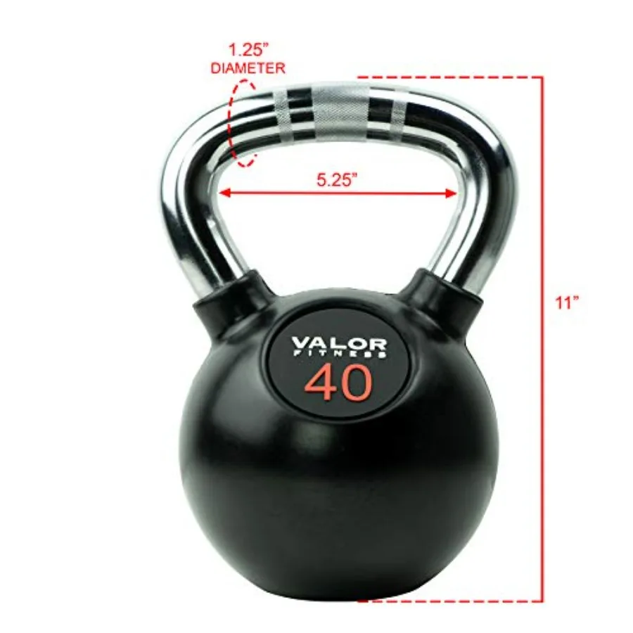 Pesa Rusa Cromada de 40 lb par - Kettlebell reseña y precio