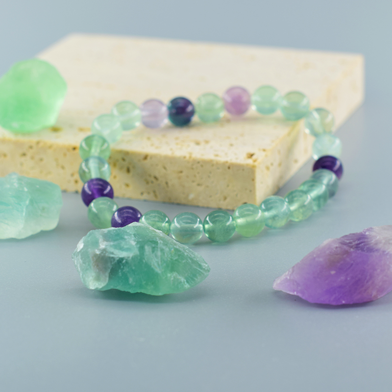 Pulsera de fluorita con piedra - Yoga Fitness Tracker reseña y precio