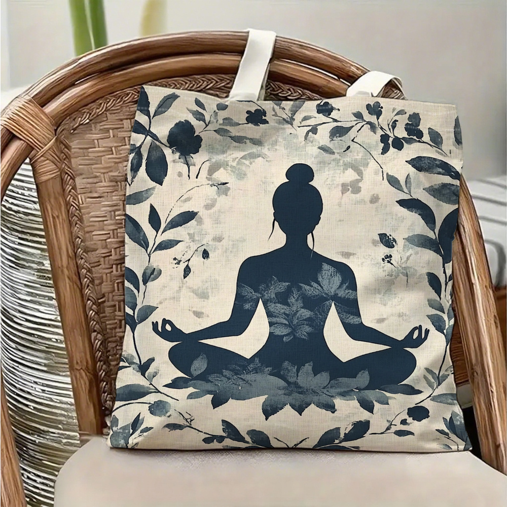 Bolso de hombro de lona con te - Yoga Fitness Tote reseña y precio