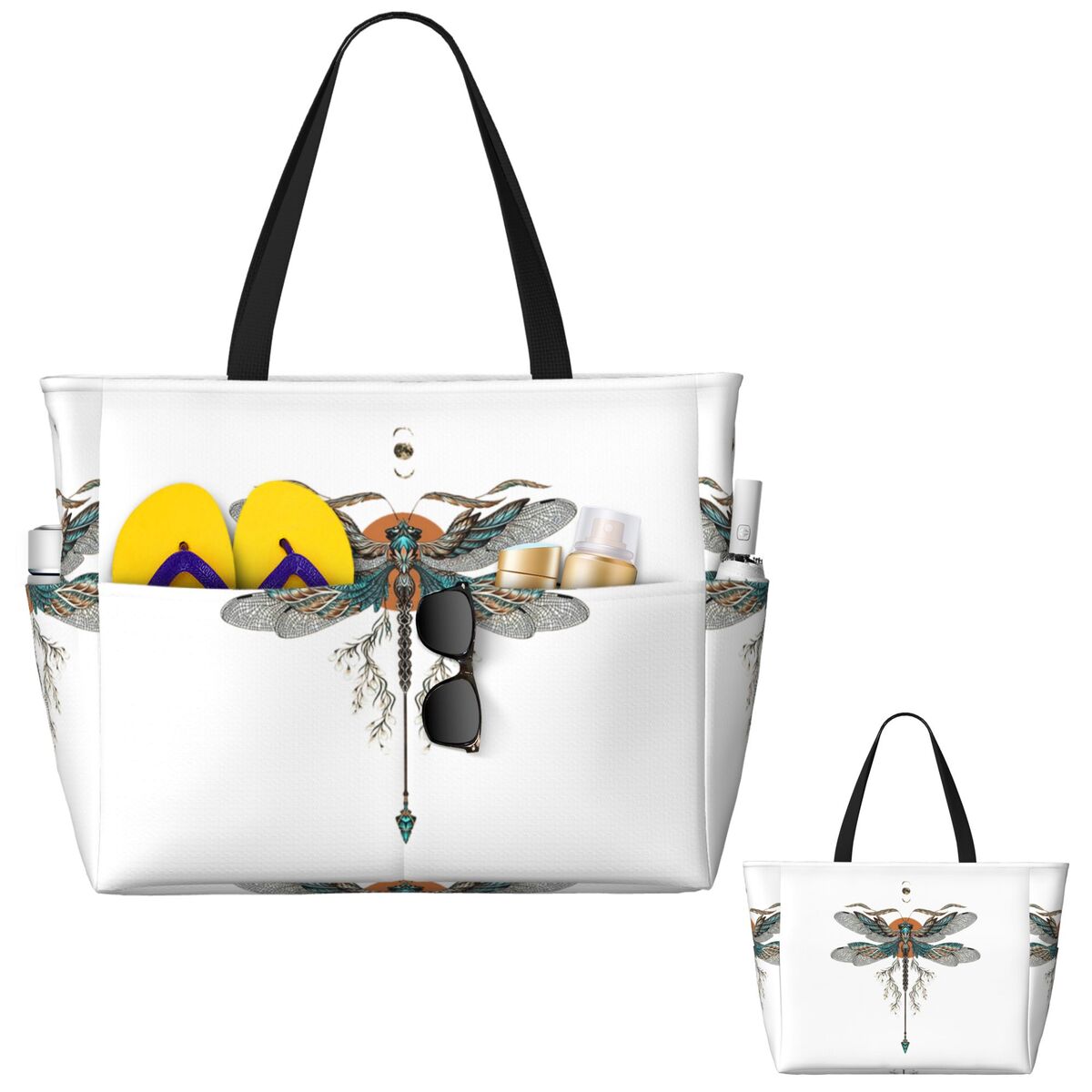 Dragon Fly Tattoo Beach Tote B - Yoga Fitness Tote reseña y precio