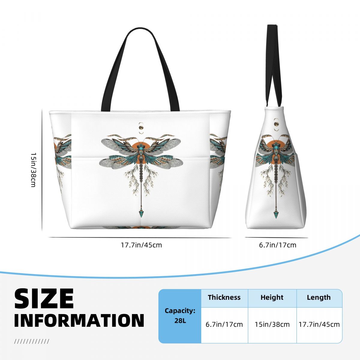 Dragon Fly Tattoo Beach Tote B - Yoga Fitness Tote reseña y precio