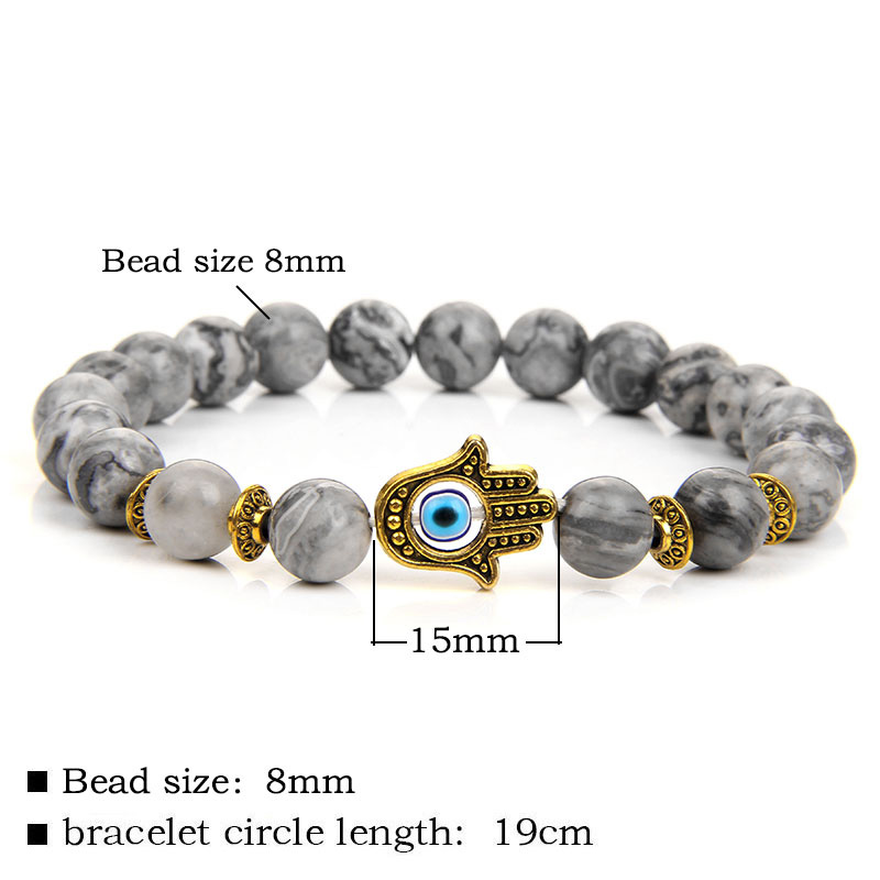 Pulsera con cuentas de piedra  - Yoga Fitness Tracker reseña y precio