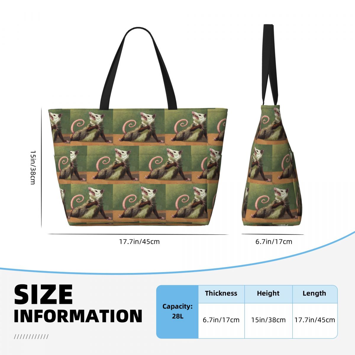 Amateur Opossum actriz playa b - Yoga Fitness Tote reseña y precio