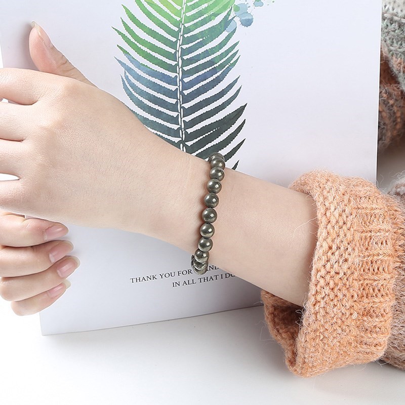 Pulseras de Pirita Natural JD  - Yoga Fitness Tracker reseña y precio